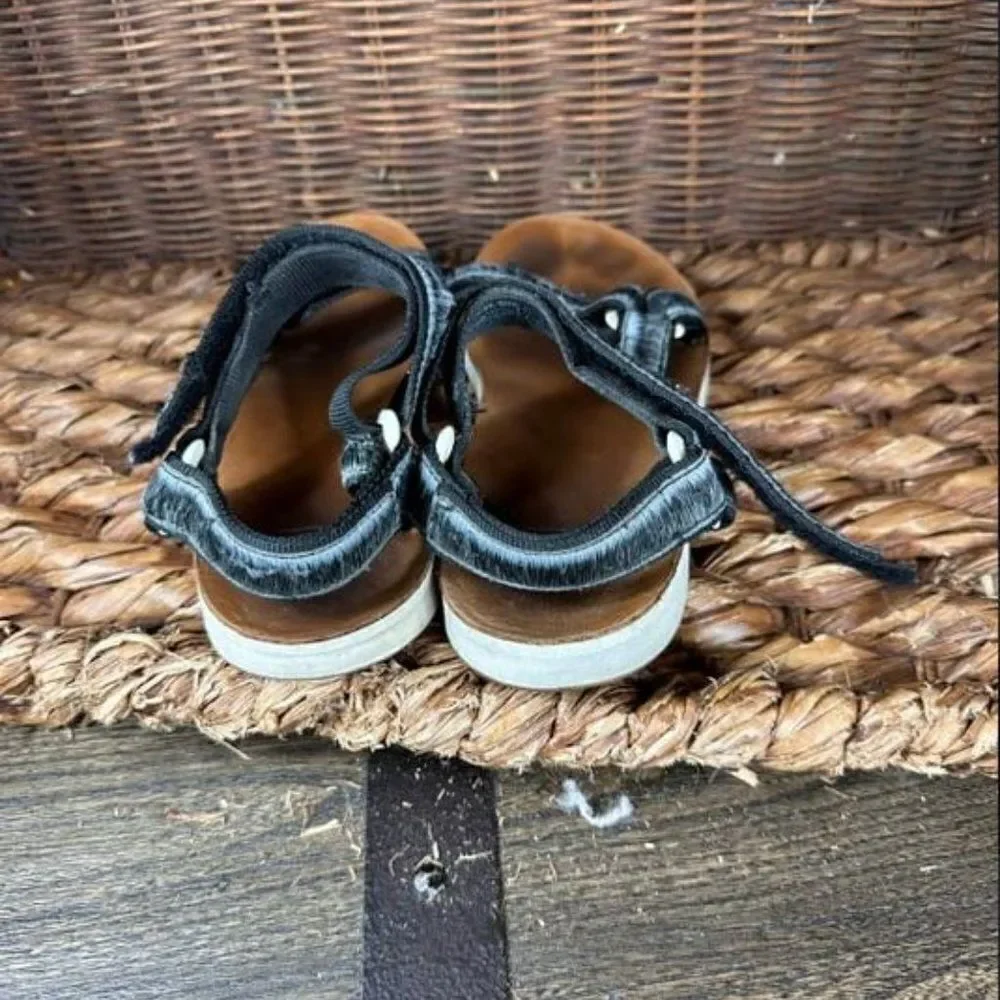 Teva Sz 9 Women's‎ Black White Strap Original Universal Sandals